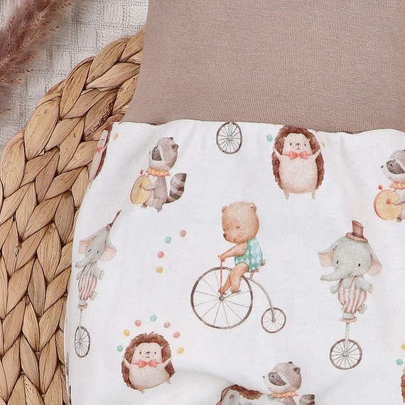 ABN-5590 Pantuflas para bebé Circus Nini - 100% algodón orgánico, suaves y antialérgicas