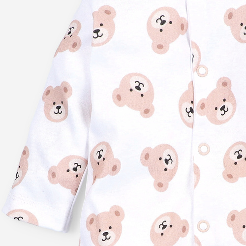 ABN-5356 Pijama para bebé Sweet Bears Nini | Algodón orgánico, cierre con automáticos