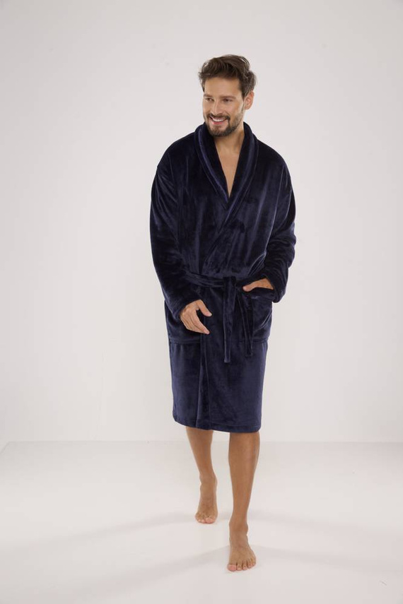 716 Bata de hombre Rafael De lafense - azul marino
