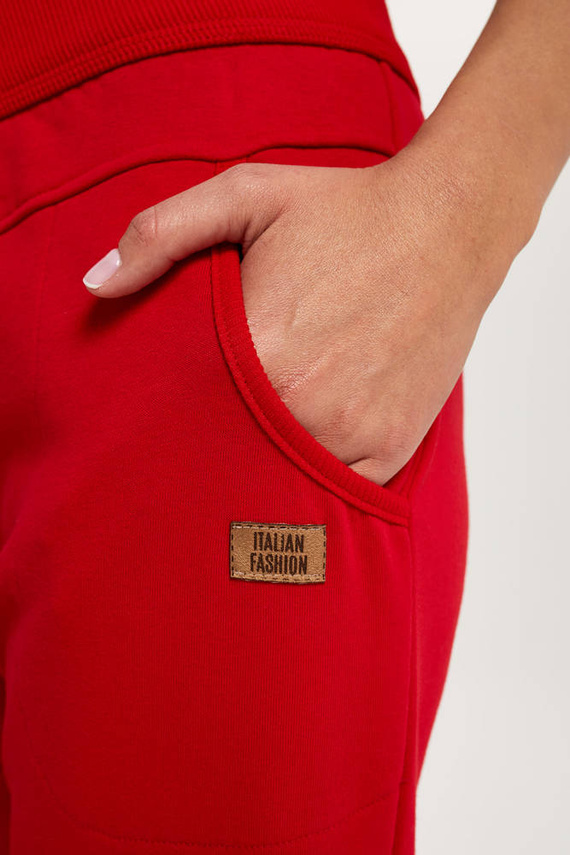 Todra Pantalones de chándal Moda Italiana- rojo