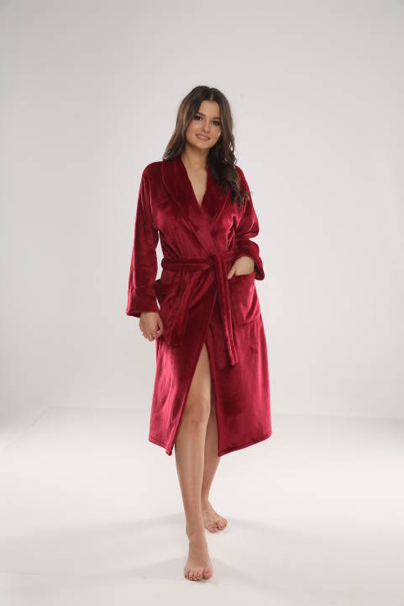 628 Albornoz largo de mujer Abigail Forex - granate