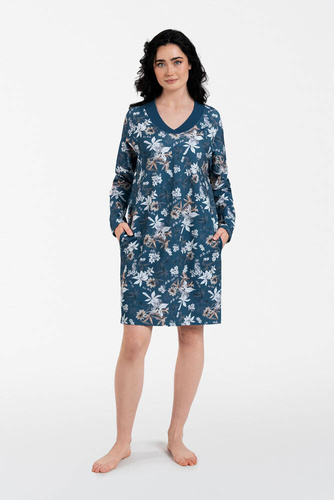 Nikjana damas túnica de manga larga Moda Italiana - impresión