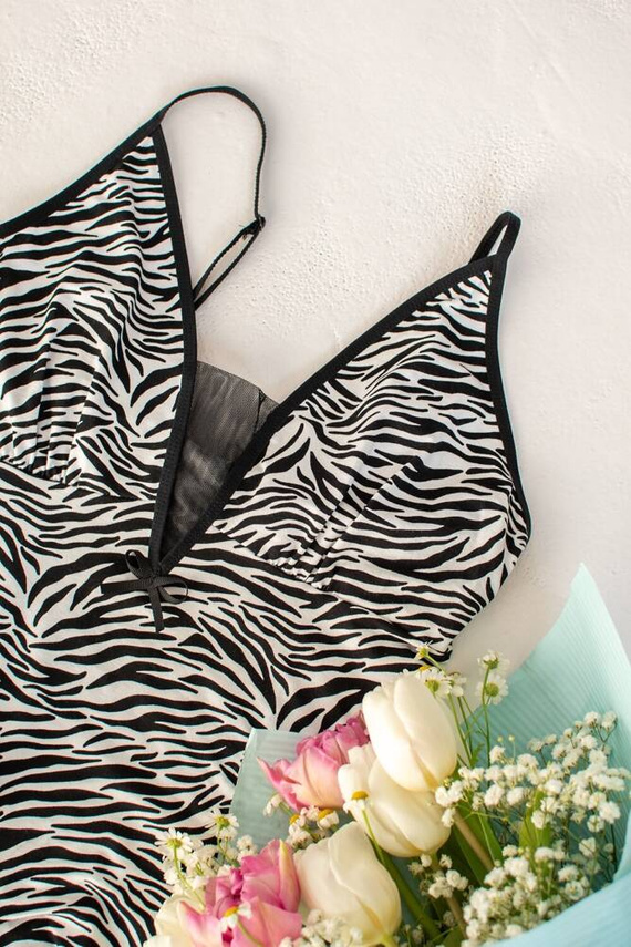 746 Camisón Savannah De Lafense - blanco-negro