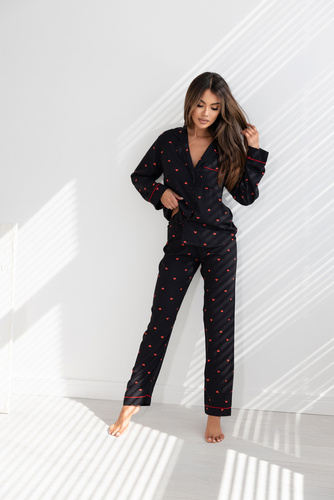 Rolling In Love Sensis pijama de mujer - negro