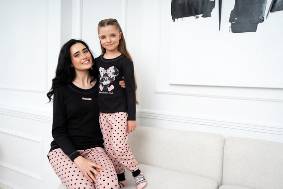 Bonilla Pijama de niña Moda Italiana - negro/estampado