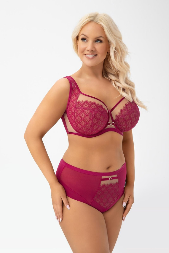 Braga brasileña B006 Dayana Gorsenia rosa tul y encaje