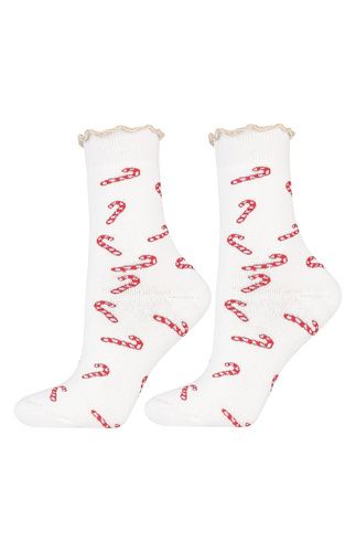 Calcetines de Navidad Moraj CSL300-092 - calcetines de algodón, suaves, de lúrex y de rizo