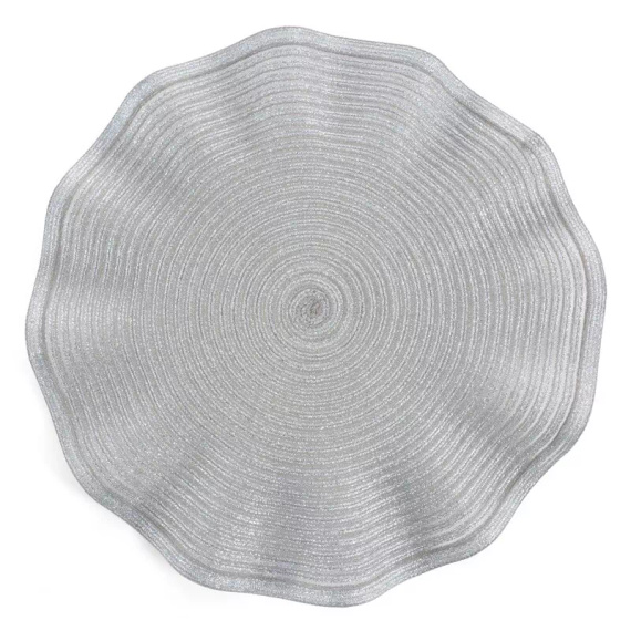 Mantel individual Eurofirany elegante base para platos glamour June silver