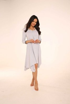 439 Vestido de noche Nice De Lafense - elegancia femenina y comodidad para dormir - melange claro