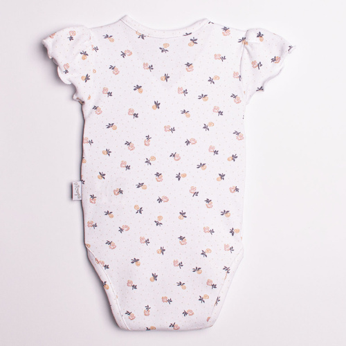 Body de algodón para niña con manga corta y diseño floral – Nicol, 220094