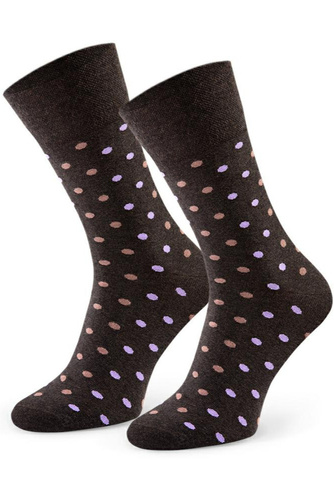 Calcetines de hombre Steven Suitline art.056 marrón melange 263- diseño elegante, comodidad cotidiana