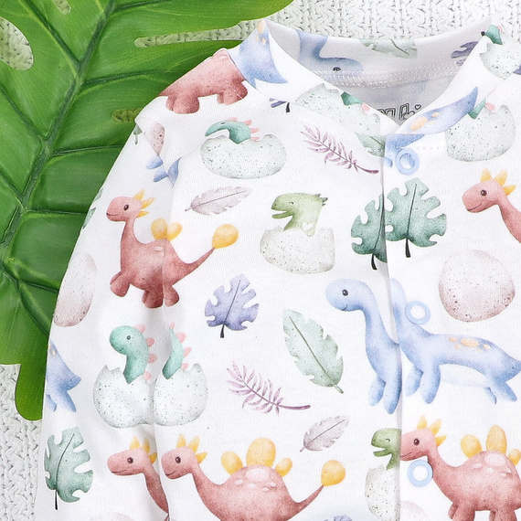 ABN-5567 Pijama para bebé Dino Explorer Nini | algodón orgánico, cierre con automáticos