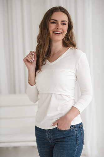 Milk&Love Milk Shirt camiseta premamá y lactancia 7/8 white