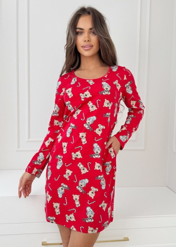 Oso Camisón de mujer Donna - algodón, festivo, con bolsillos