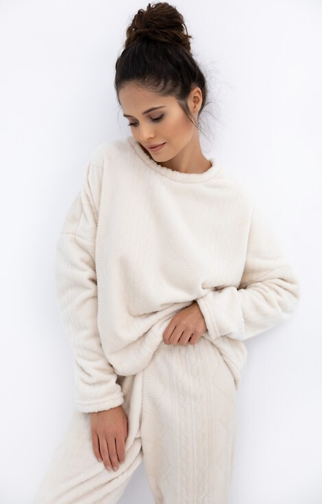 Bridget Homewear Sensis pijama de mujer - cálido, punto suave, crudo