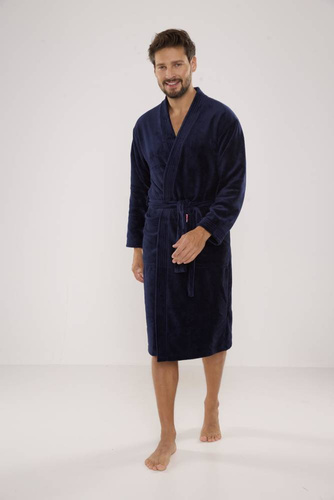 391 Albornoz de hombre Hugo De lafense - azul marino
