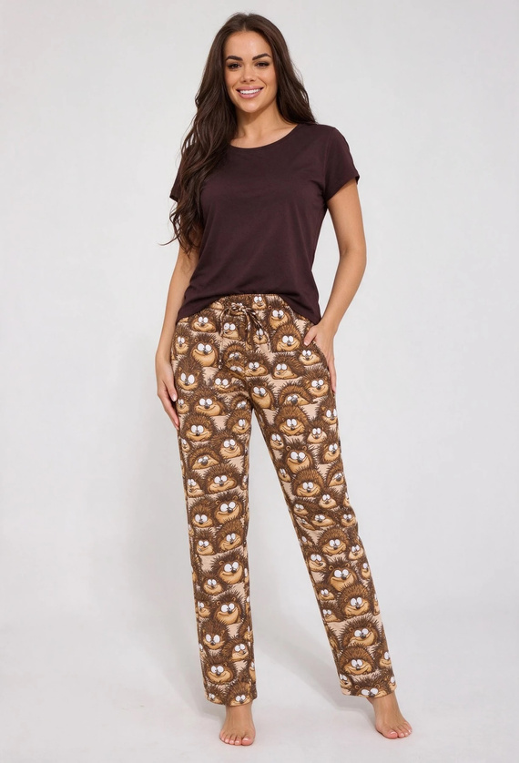 Pantalones de pijama largos para mujer Cornette 690/53 100% algodón