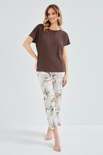 Pijama mujer Taro Apolonia 3606 viscosa algodón pantalón 7/8 cómodo