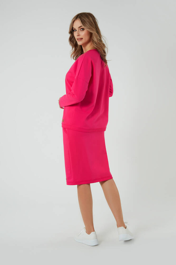 Stella falda midi mujer Moda Italiana - fucsia