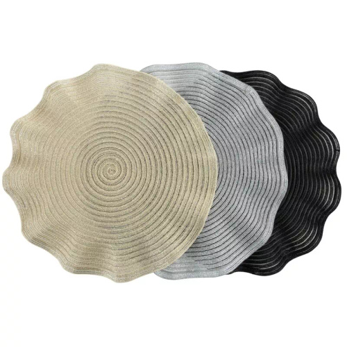 Mantel individual Eurofirany elegante base para platos glamour June champagne beige