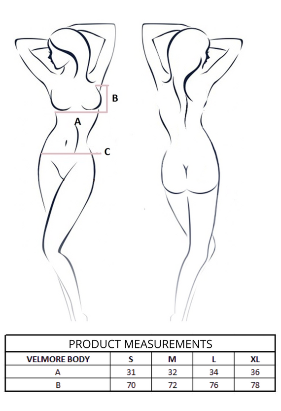 Velmore Body Azul Pasión azul - elegante body para mujer