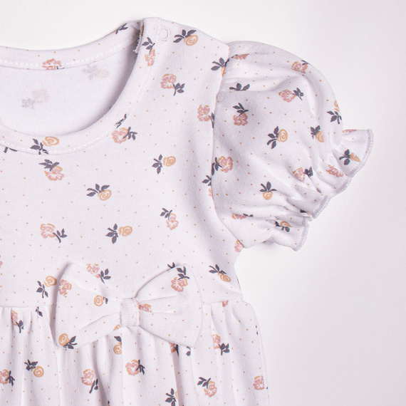 Nicol 220153 pelele bebé niña algodón floral con volantes
