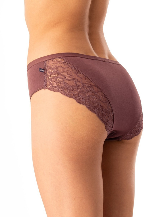 Braga de algodón para mujer Key LPC 590 beige marrón - lote de 2 unidades en caja, corte cómodo