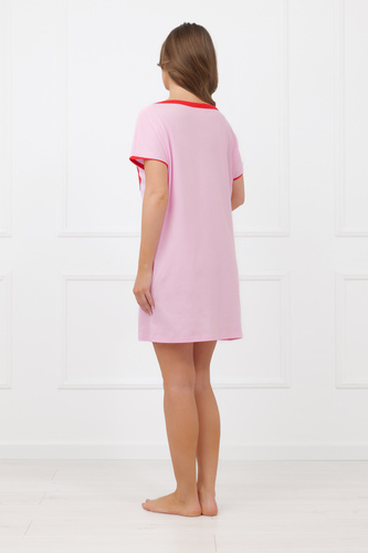 Camisón Sabrina Italian Fashion 100% algodón – manga corta, corazón