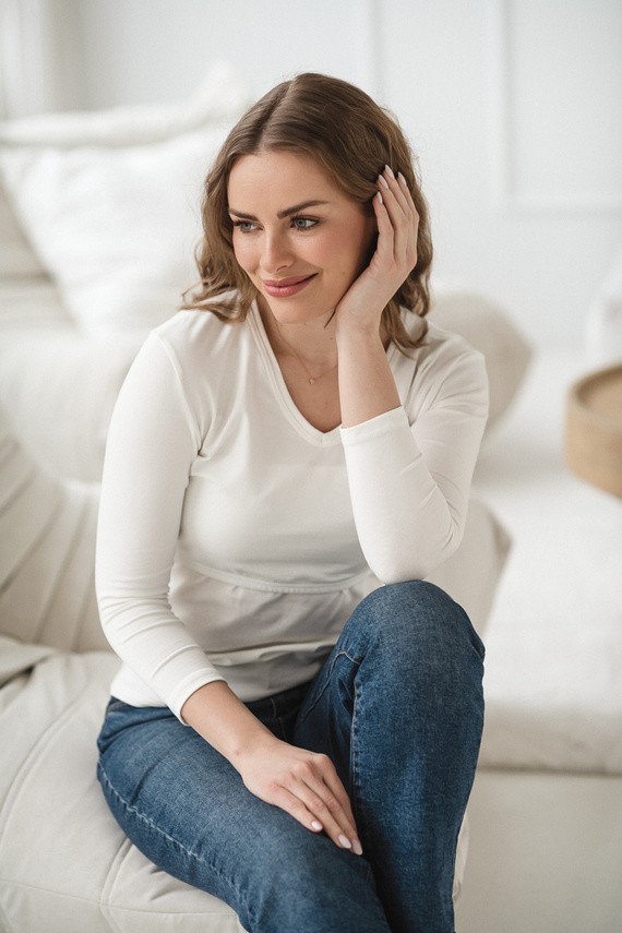 Milk&Love Milk Shirt camiseta premamá y lactancia 7/8 white