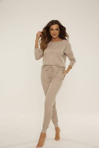 555 Paula Pijama de mujer De Lafense - moca claro