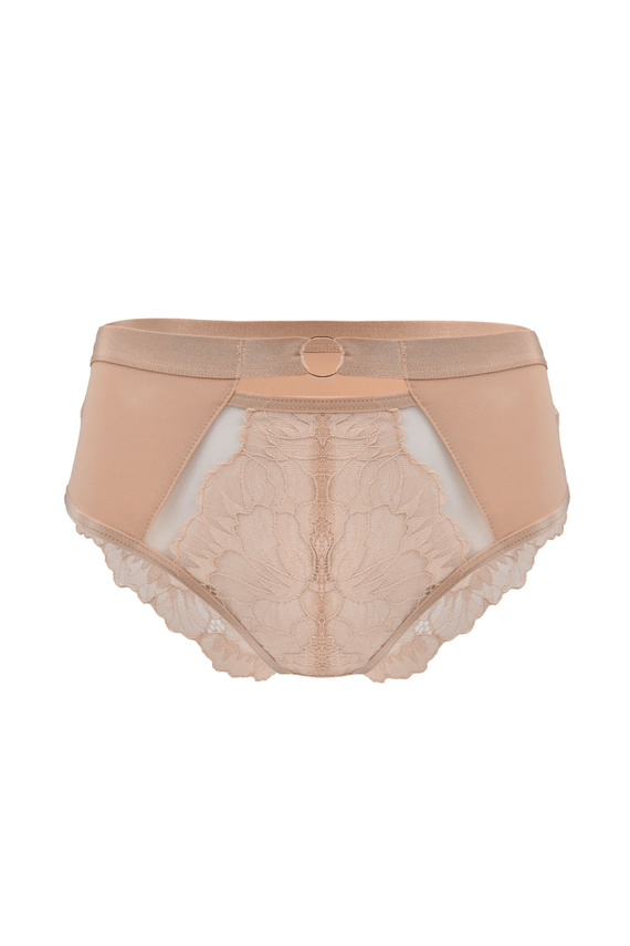 Mediolano Selena 19265 Braguitas Beige de Encaje Alta Comodidad