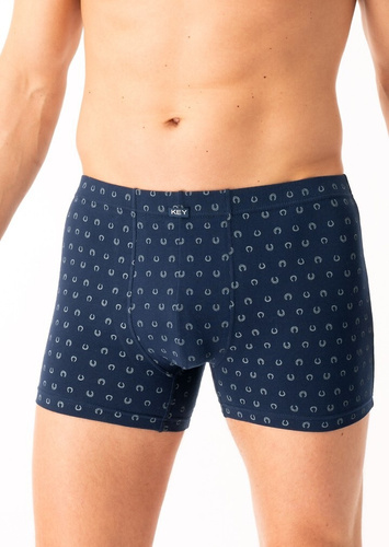 Calzoncillos bóxer para hombre MXH 612 B25 Key azul marino - algodón, cómodos, en una elegante caja