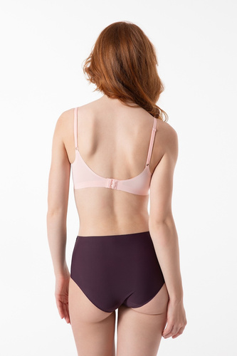 Ciruela oscuro Simple Maxi Julimex bragas - suave, sin costuras, en una caja