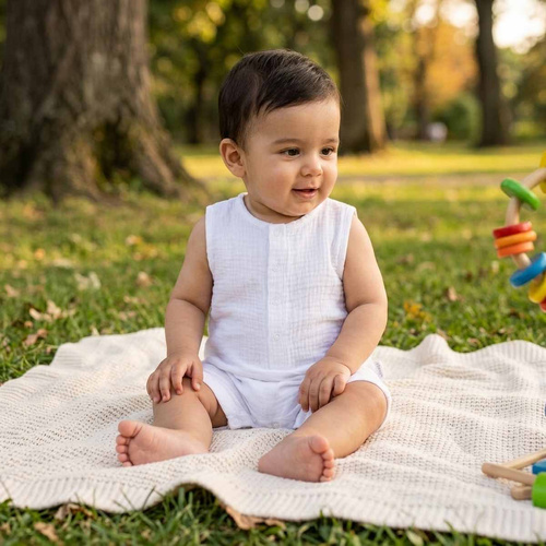 Nicol 224235 Pelele Muselina para Bebé 100% Algodón para Verano