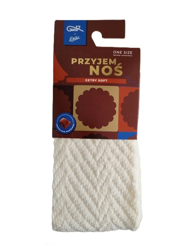 Polainas Gatta Wedel Soft art.01 - polainas cálidas de jacquard para el invierno, blanco roto