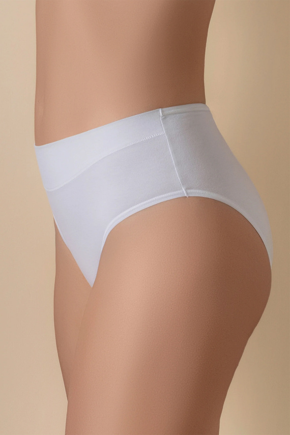 Selene Blanca Braguitas de Algodón Blancas de Cintura Alta Cómodas Clásicas