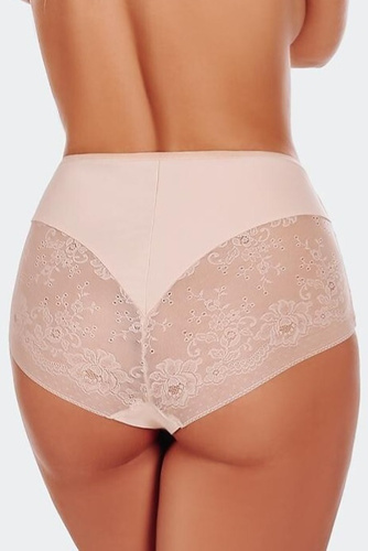 FUNNY DAY Fiamma Braguitas de Mujer Cintura Alta Microfibra Encaje Confort beige