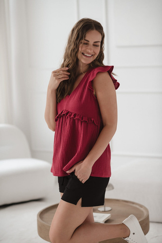 Milky Butterfly Blusa de maternidad y lactancia - comodidad y estilo Milk&Love frambuesa