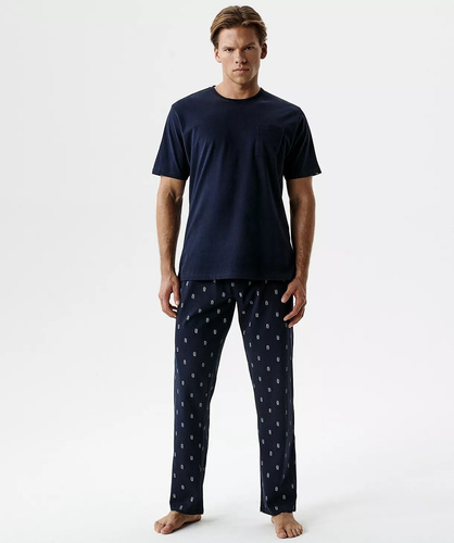Pijama hombre Atlantic NMP-403 algodón suave, manga corta cómodo