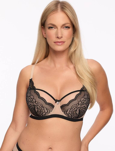 BS 1286 Nathalie Sujetador con relleno (semi suave) Gaia- negro
