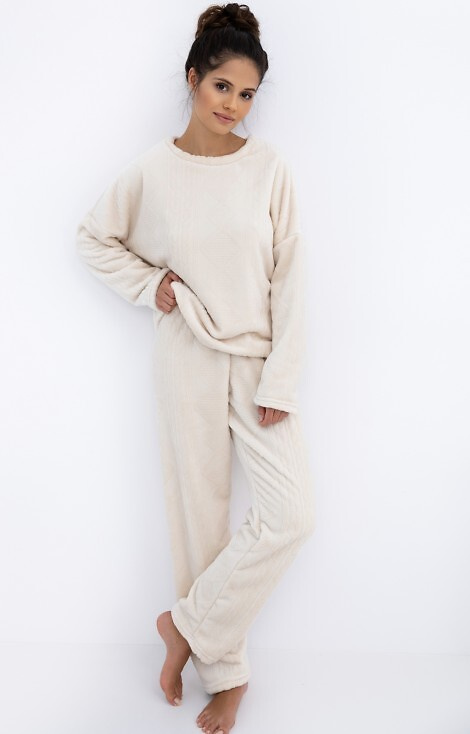 Bridget Homewear Sensis pijama de mujer - cálido, punto suave, crudo