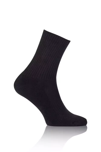 S150D Calcetines largos de rizo Italian Fashion - negro