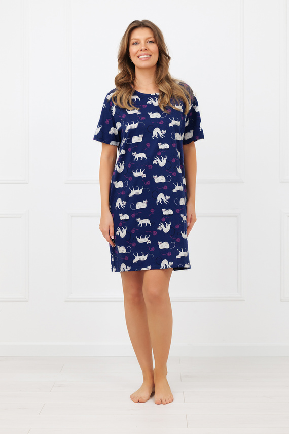 Camisón Mimi Italian Fashion 100% algodón – mujer, manga corta