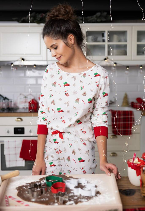 Pijama para mujer Samantha Sensis -ecru