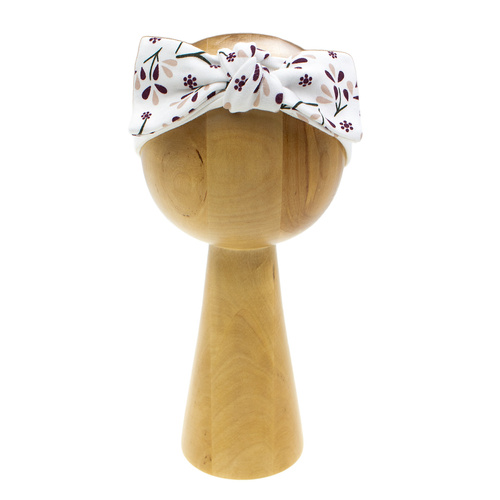 217065 Diadema de algodón Alisa Nicol con lazo - estampado floral