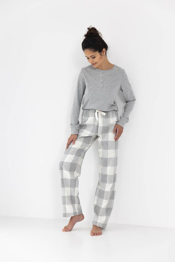 Sensis Vesper Pijama de mujer - gris-crema