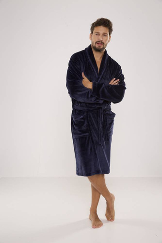 716 Bata de hombre Rafael De lafense - azul marino