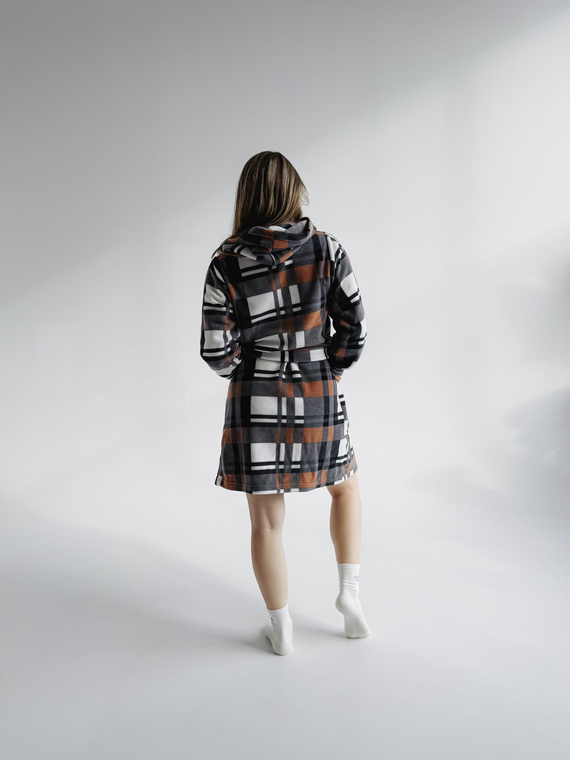 031 Manta albornoz De Lafense - cálido albornoz de vellón para mujer Super Cozy, camel