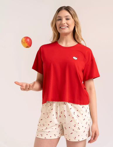 Pijama de mujer Moraj PDD2800-007 de algodón, manga corta, pantalones cortos