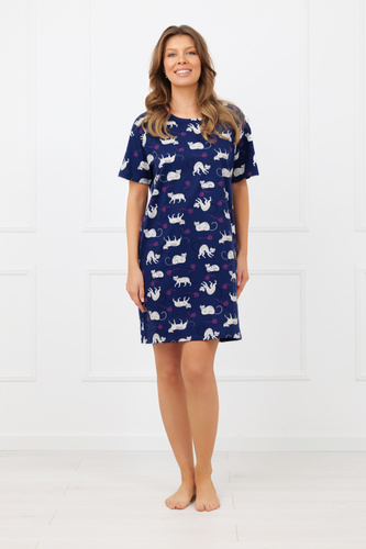 Camisón Mimi Italian Fashion 100% algodón – mujer, manga corta